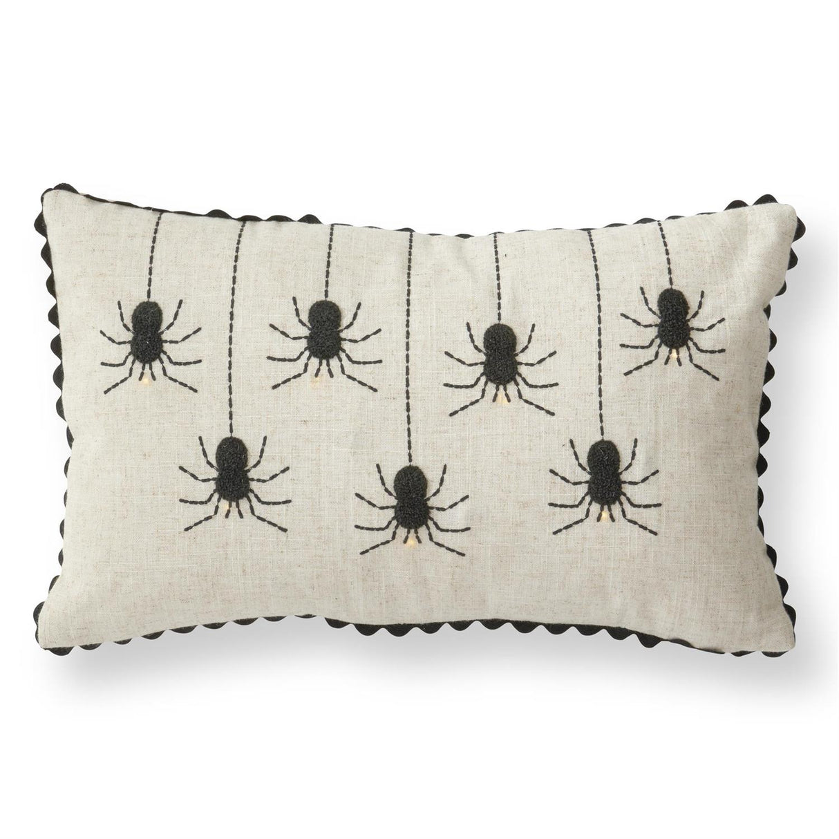 11 Inch Tan Lumbar LED Spider Pillow w/Timer