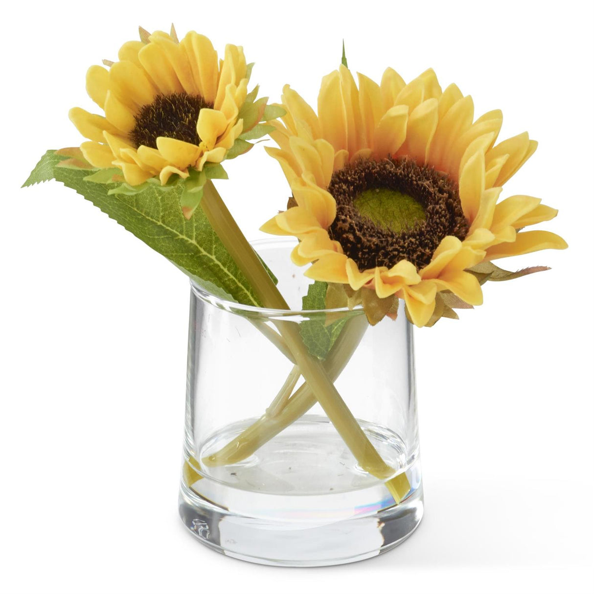 6.5 Inch Yellow Real Touch Sunflower Premade