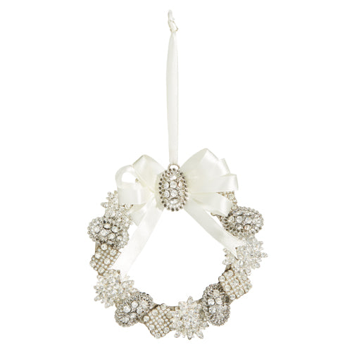 4.5" Vintage Brooch Wreath Ornament
