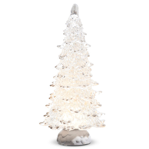 GLOBE #54 -15" Lighted Tree with Snow and Swirling Glitter