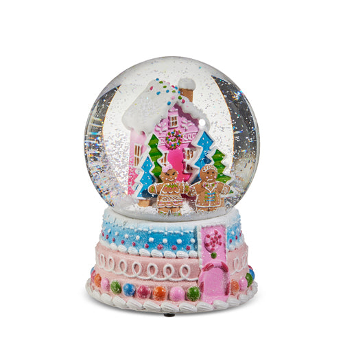 GLOBE #60 -6.5" Gingerbread House Water Globe