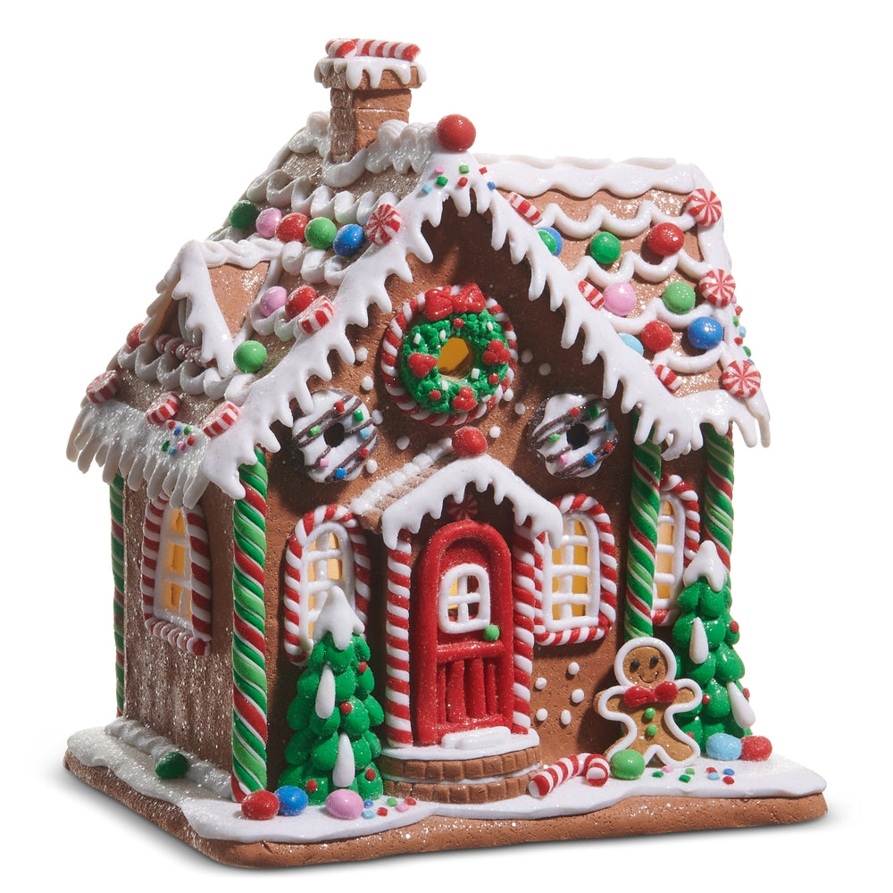 10" Lighted Gingerbread House