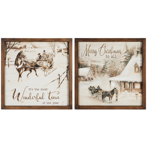 19" Wonderful Time Wall Art