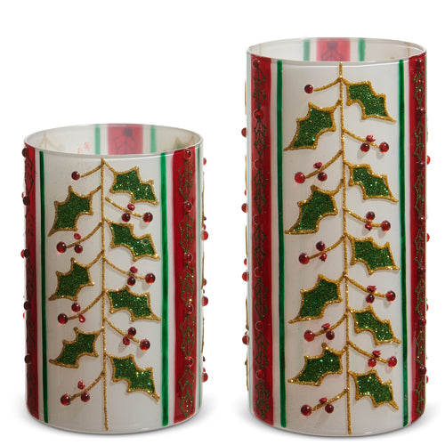 8" Holly Berry Containers