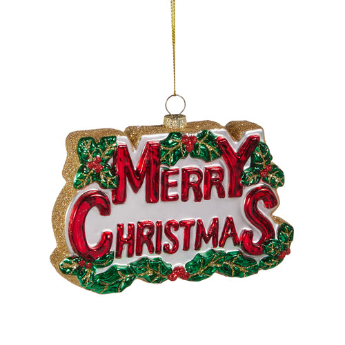 5.5" Merry Christmas Ornament