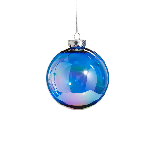 4" Sapphire Seamless Iridescent Ball