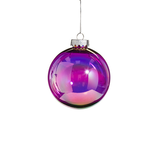 4" Purple Seamless Iridescent Ball