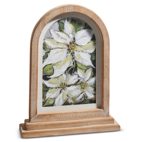 15" Christmas Floral Framed Print