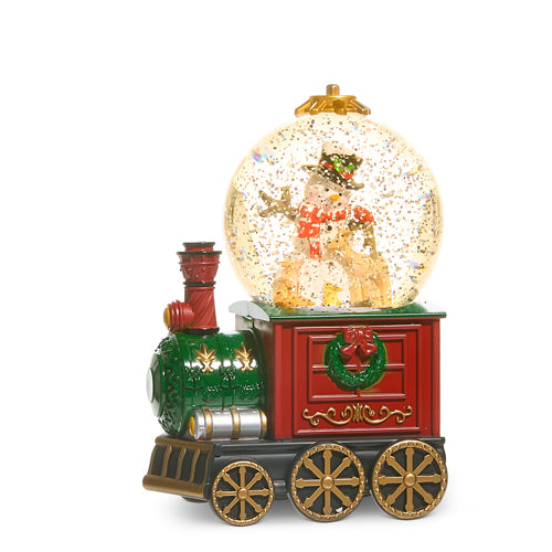 GLOBE #68 -7.5" Snowman Train Water Globe