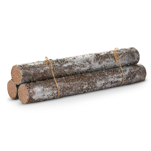 23.75" Glittered Log Bundle
