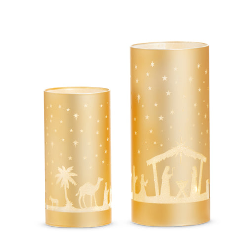 6"-8" Lighted Nativity Lanterns