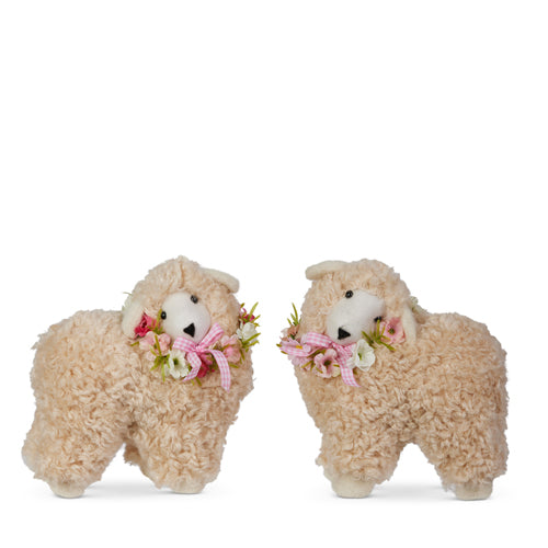 7.5" Flower Collar Sherpa Lamb