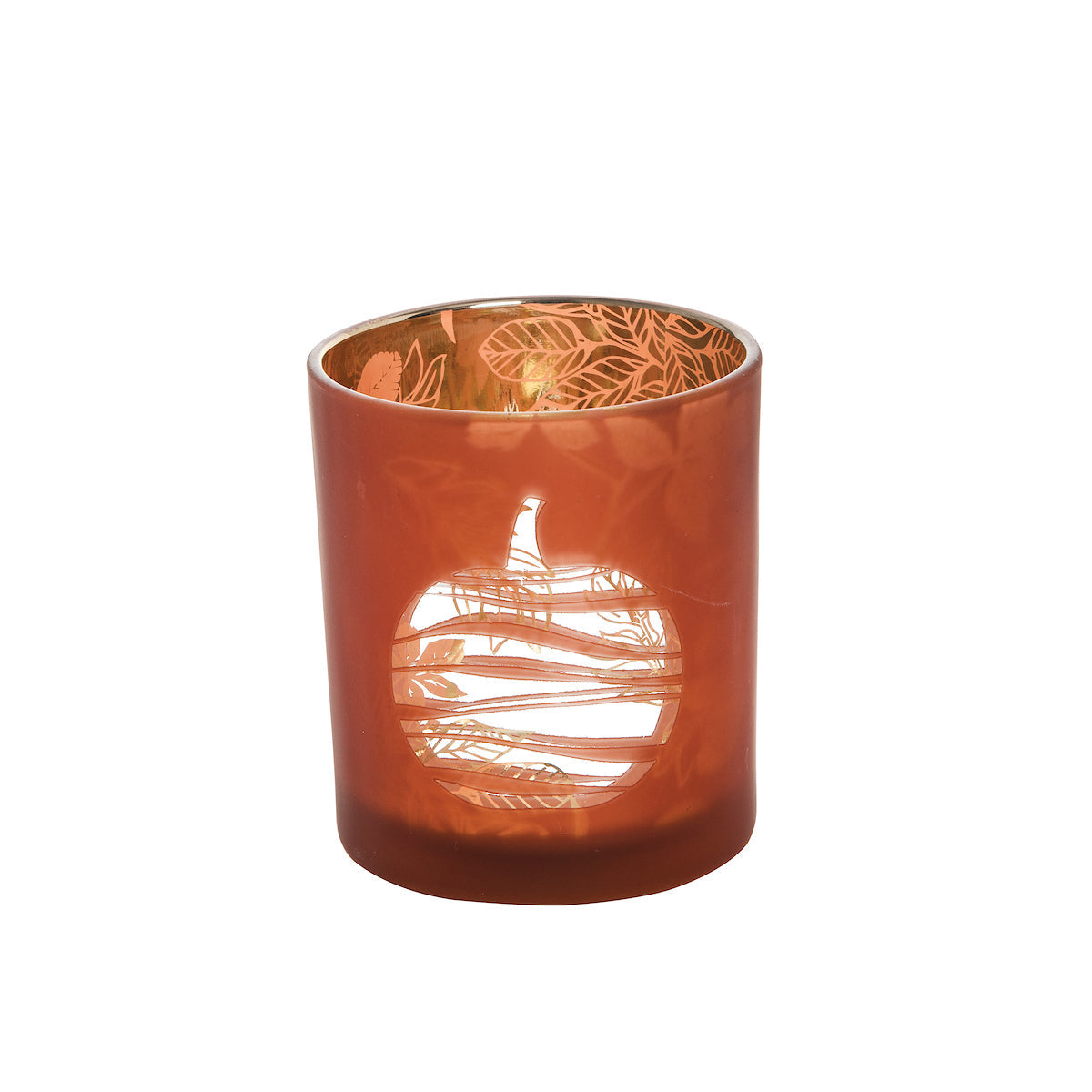 Pumpkin Glass Container Sm
