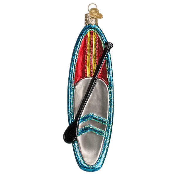 BLUE STAND UP PADDLE BOARD ORNAMENT