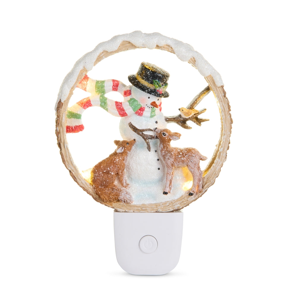 6" Woodland Christmas Party Night Light
