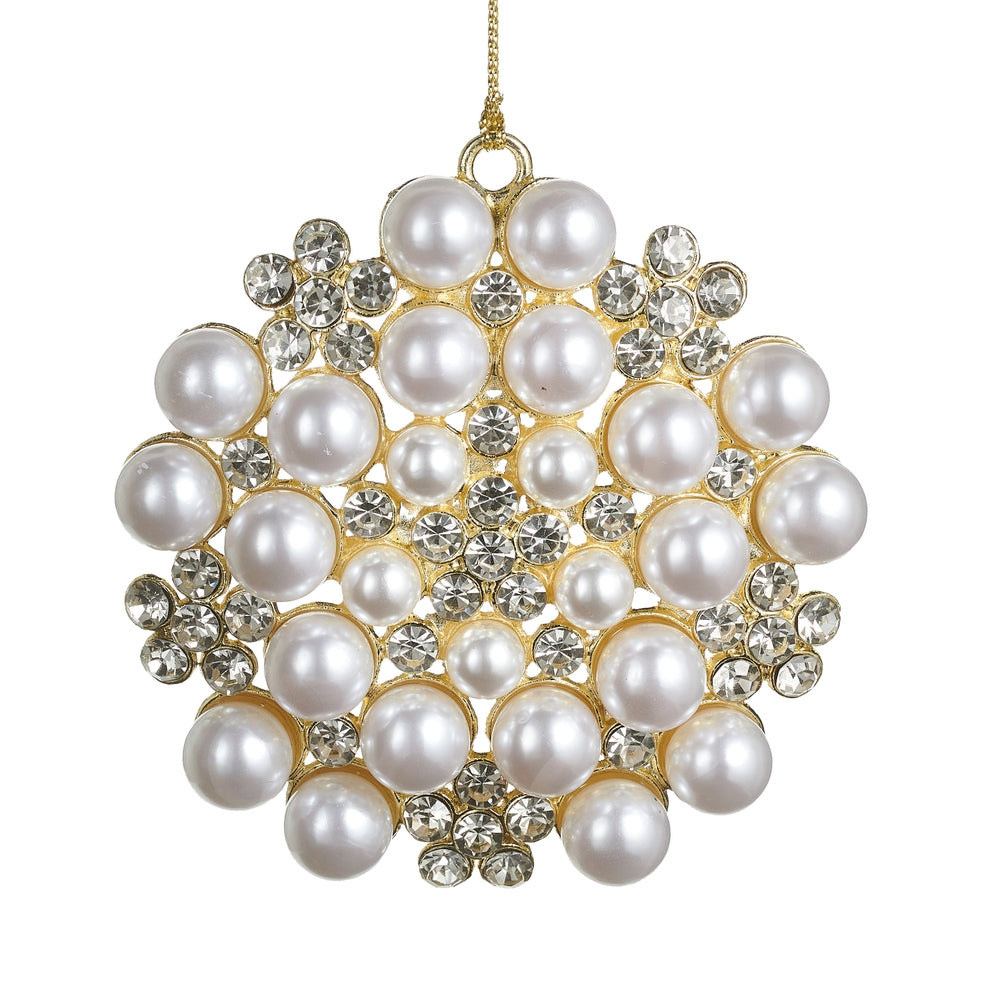 3.5" Pearl Brooch Ornament