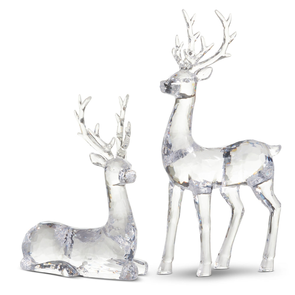 Clear Sculpted Acrylic Deer