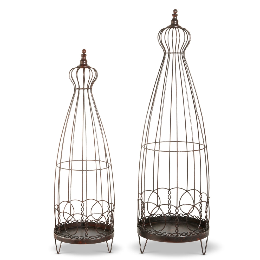 Distressed Wire Lanterns