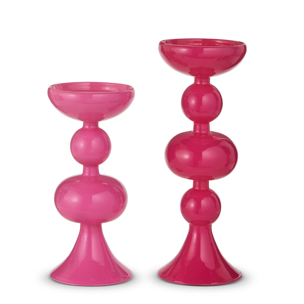 Shades of Pink Candle Holders