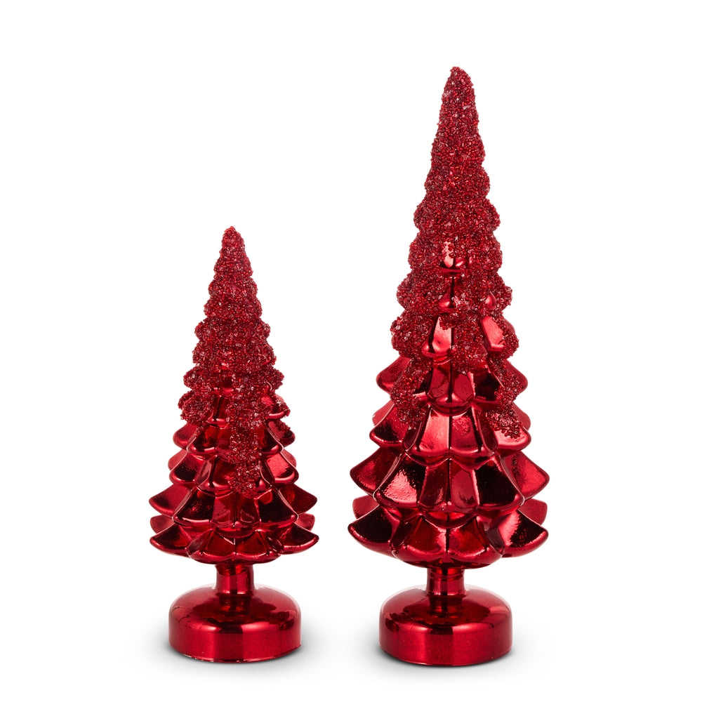 Red Glitter Trees