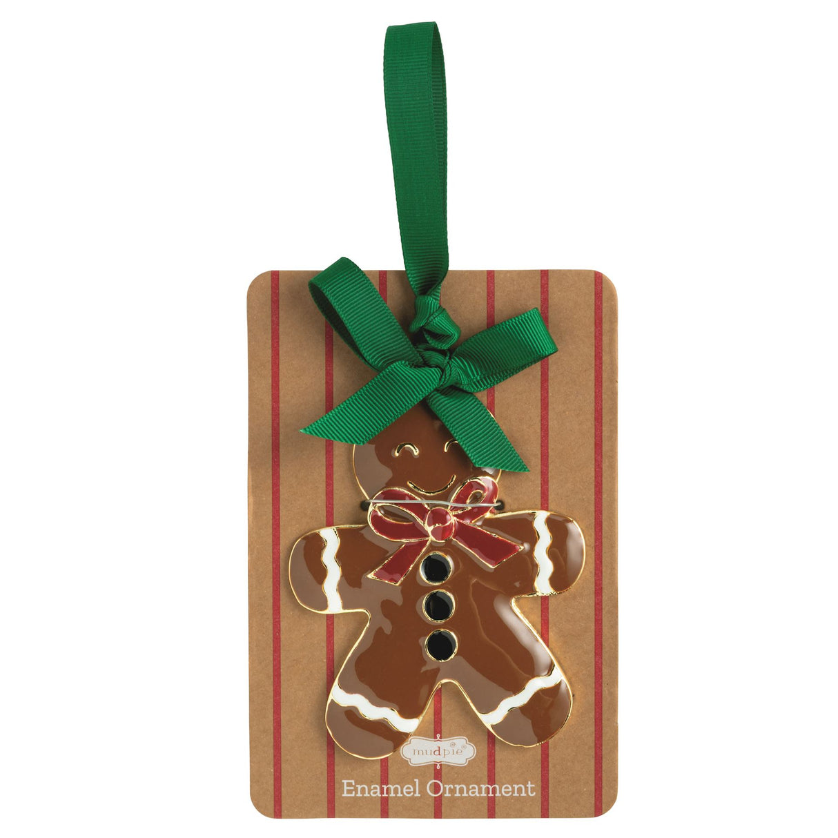 Gingerbread Enamel Ornament