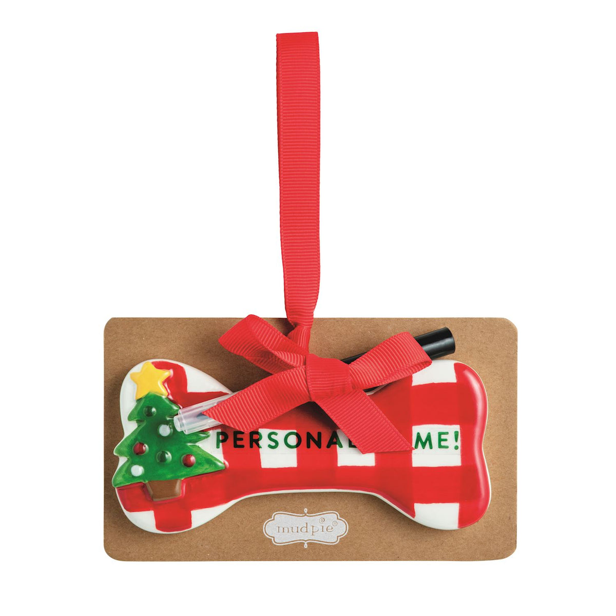 TREE CERAMIC BONE ORNAMENT