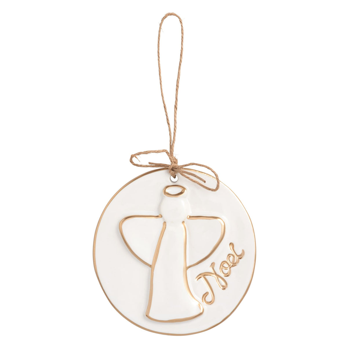 Angel Gold Disc Ornament