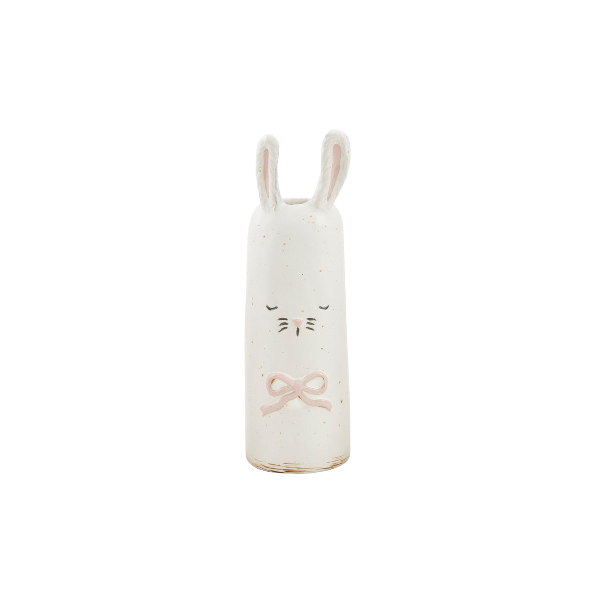 Pink Bow Bunny Bud Vase