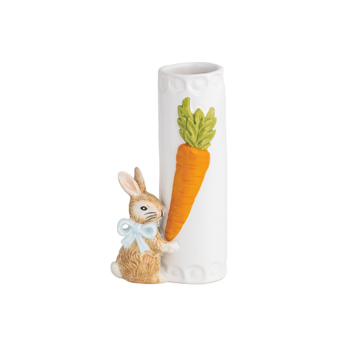 Blue Bow Bunny Bunny Bud Vase