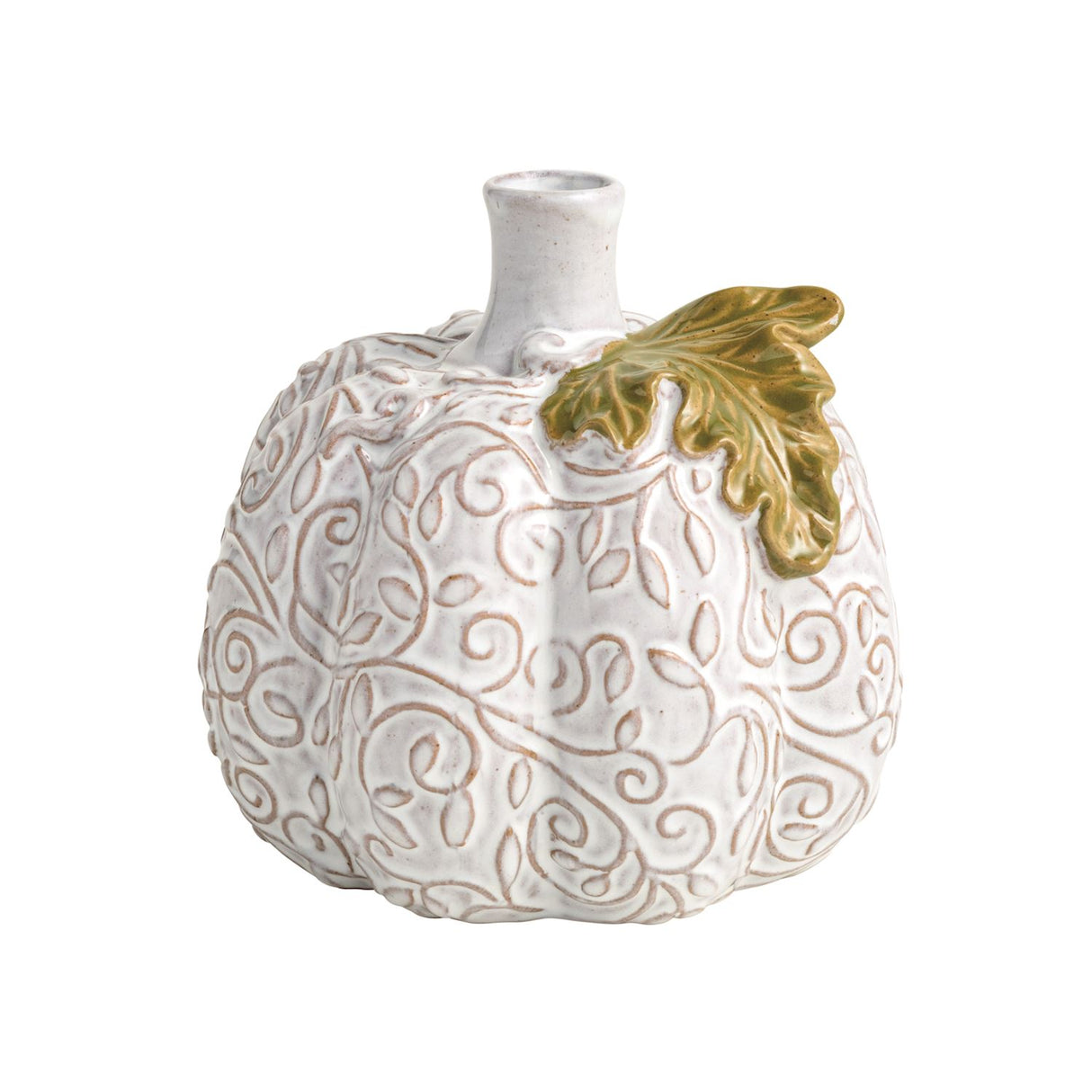 MD PRESS LACE PUMPKIN BUD VASE