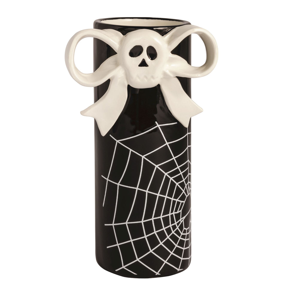 Skull Bow Stem Vase