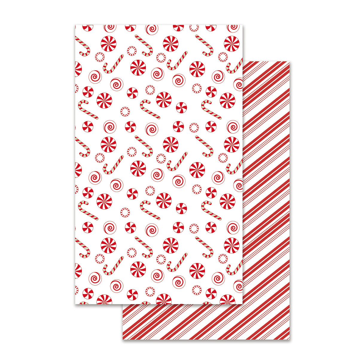 Baking Spirits Bright Kitchen Towel Quick Dry Waffle -Candy Cane