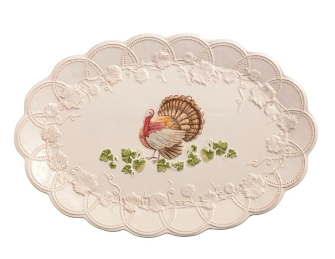 Stoneware Turkey Platter