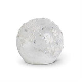 3 Clear LED Snowflake Tabletop Glass Globes