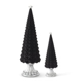 Black Star Embossed Resin Trees w/Star