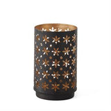 Black Metal Votive Holders w/Snowflake