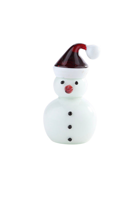 7.5'' Glass Snowman Figurine