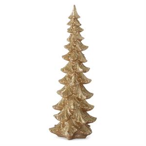Gold Glittered Resin Christmas Trees