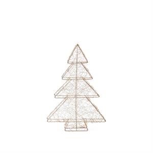 2 Electric LED Silver Christmas Trees