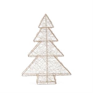 2 Electric LED Silver Christmas Trees
