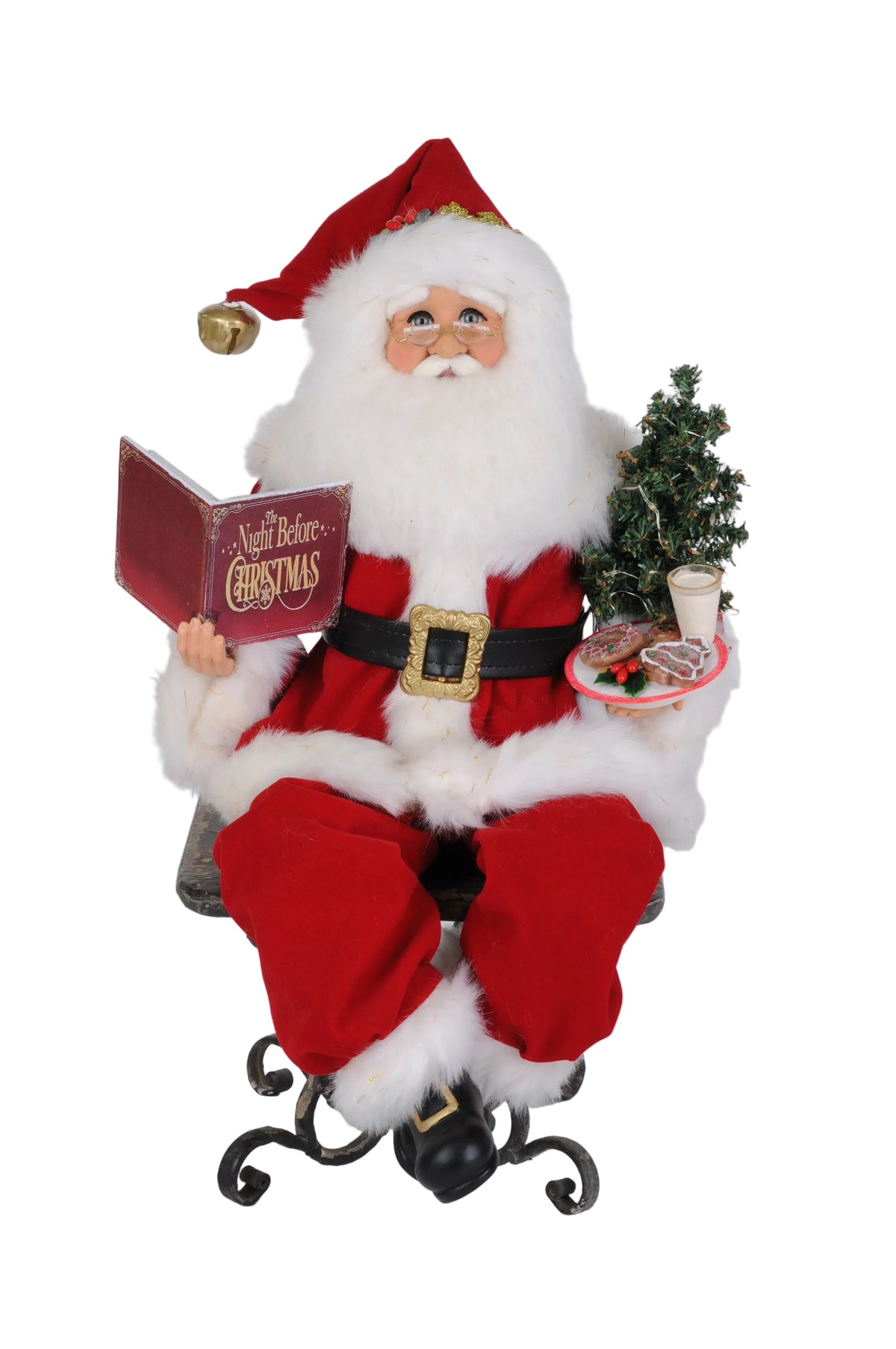 Lighted Story Time Sitting Santa