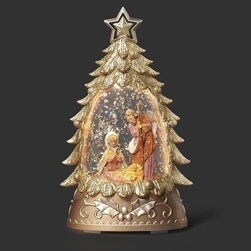 6"H LED HOLY FAMILY XMAS TREE