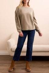 Special Wash Crew New with Applique Detail