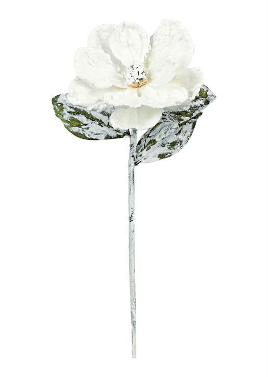 Snow Magnolia Spray, 29", 11" Bloom, White