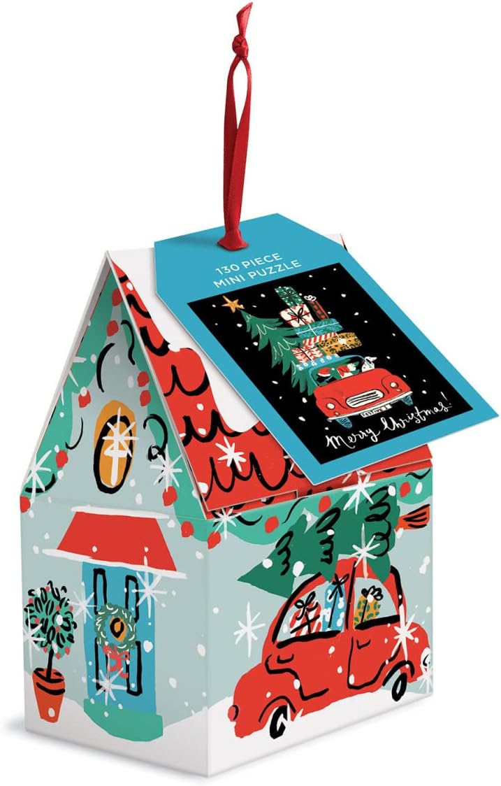 Puzzle Ornament Christmas Car