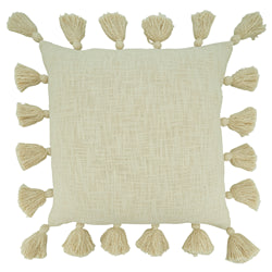 Chunky Tassel Pillow - Down Filled