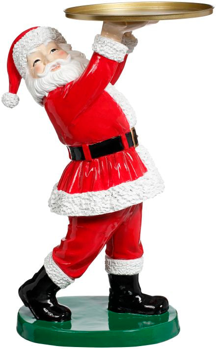Joyful St Claus W/Tray 27"