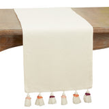 White Tassel Runner 16 x 72