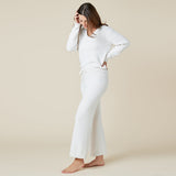 Marshmallow V-Neck Lounge Set - Almond