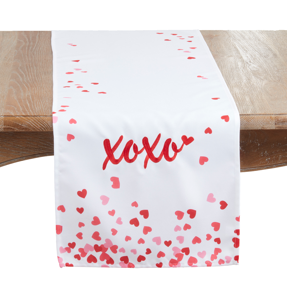 Embroidered XOXO Runner